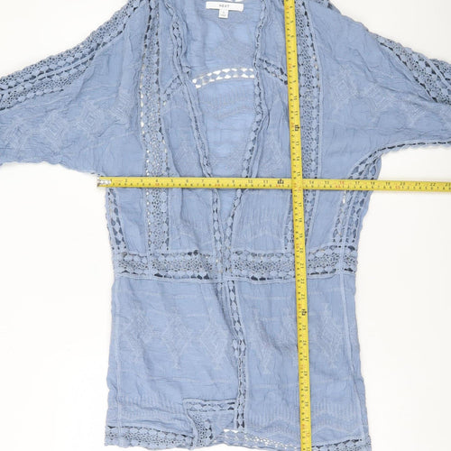 Next Women’s Blue Crochet Lace Swim Cover Up Size S
