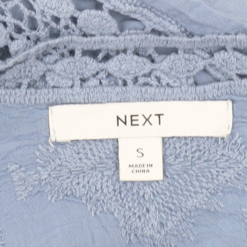 Next Women’s Blue Crochet Lace Swim Cover Up Size S