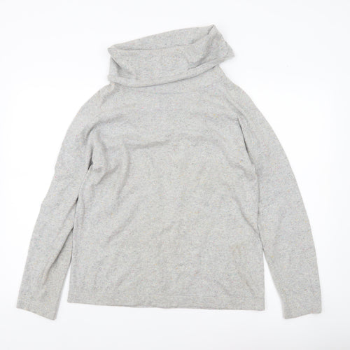 Laura Ashley Women’s Grey Roll Neck Knit Jumper UK 12