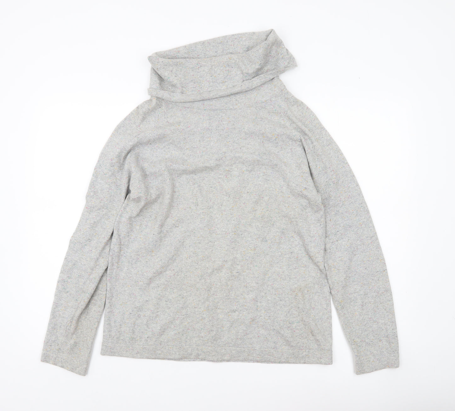 Laura Ashley Women’s Grey Roll Neck Knit Jumper UK 12