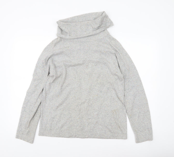 Laura Ashley Women’s Grey Roll Neck Knit Jumper UK 12