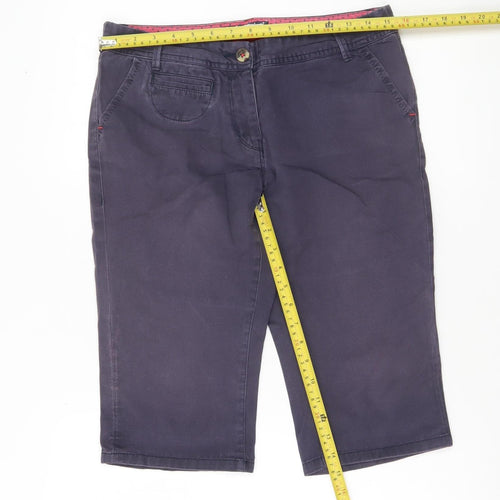 White Stuff Womens Blue Size 10 Chino Shorts Cotton Blend