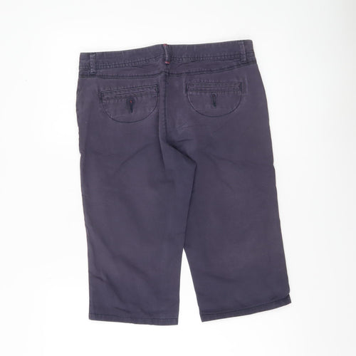White Stuff Womens Blue Size 10 Chino Shorts Cotton Blend