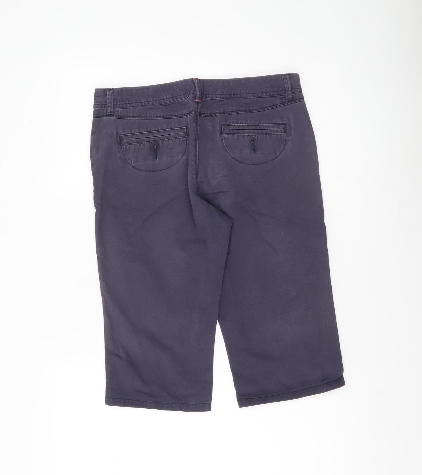 White Stuff Womens Blue Size 10 Chino Shorts Cotton Blend