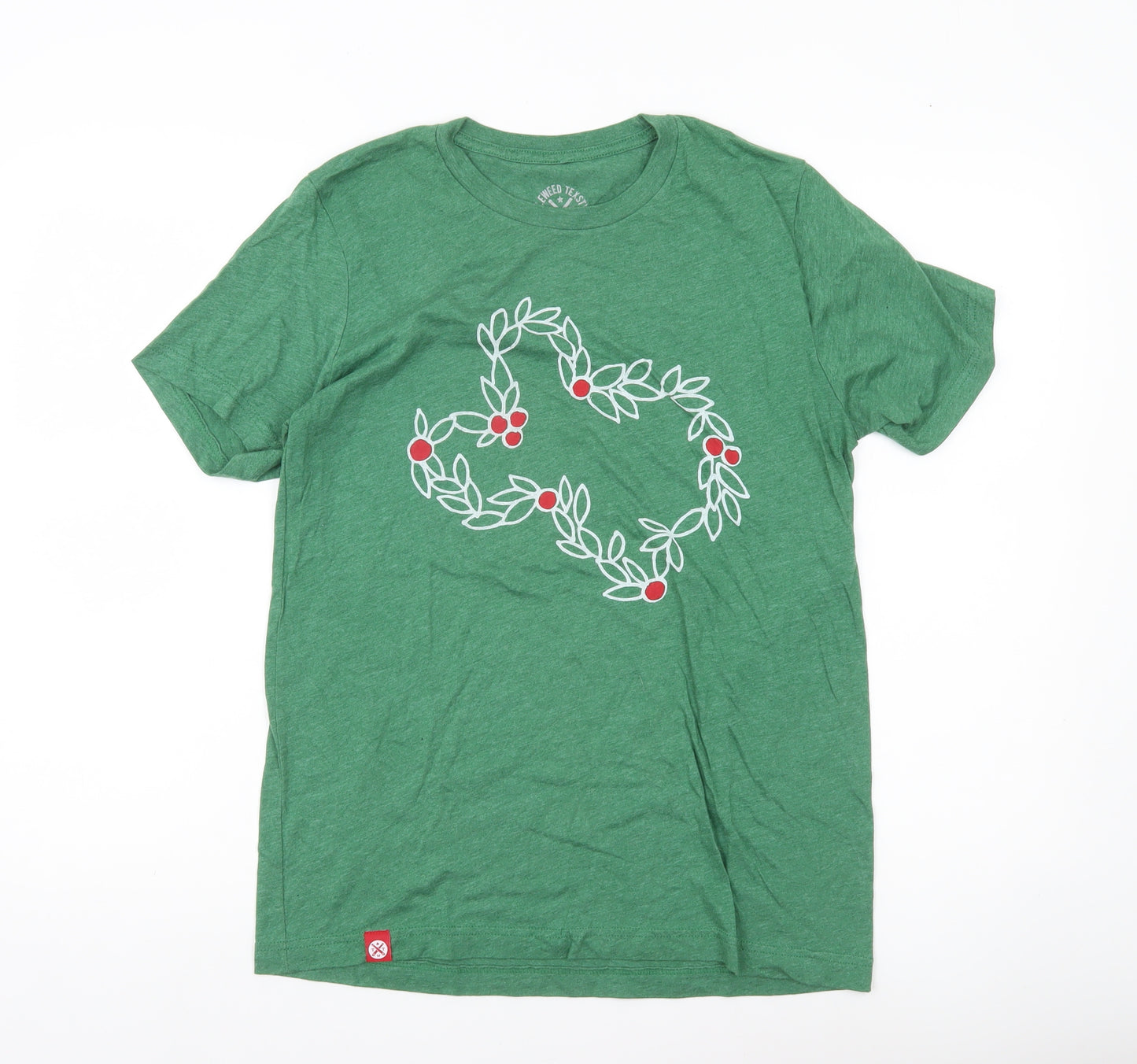 Tumbleweed TexStyles Men’s Green Graphic Flower Cotton Blend T-Shirt M