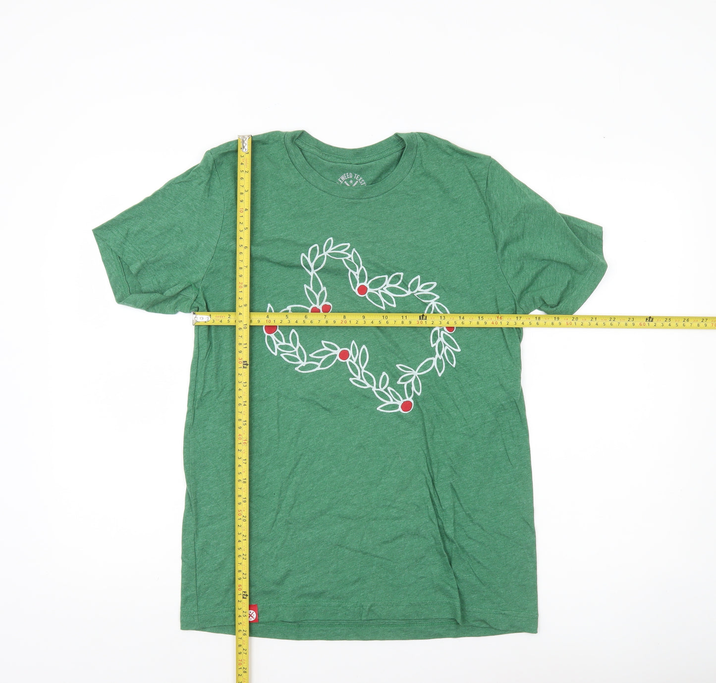 Tumbleweed TexStyles Men’s Green Graphic Flower Cotton Blend T-Shirt M