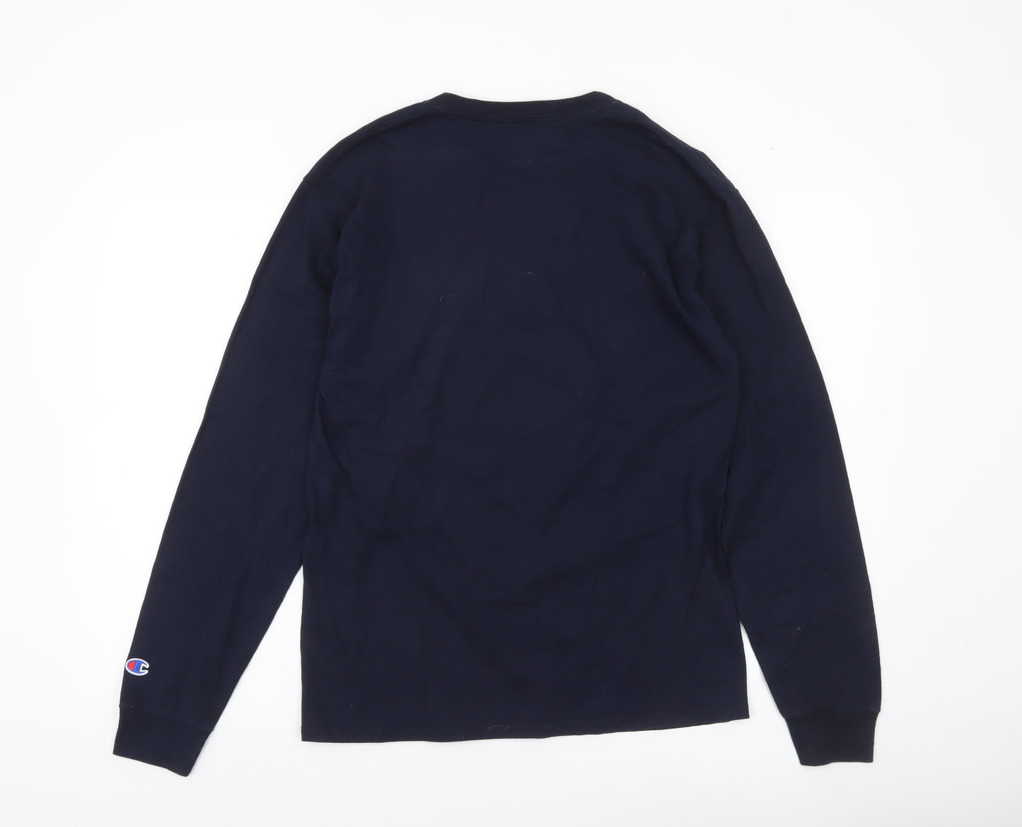 Champion Mens Blue M Long Sleeve Westminster College Graphic Shirt