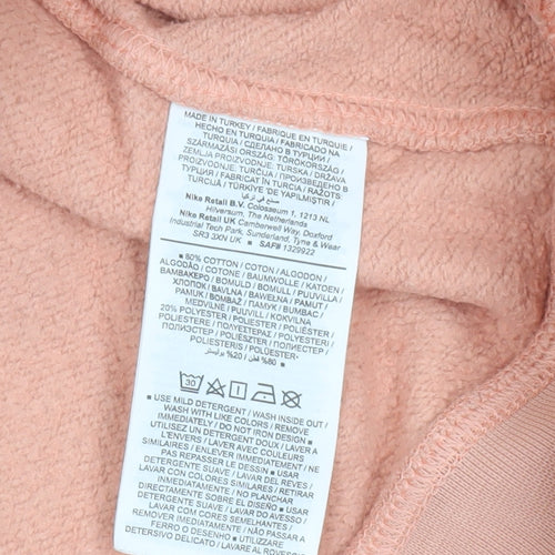 Nike Mens Pink M Pullover Sweatshirt Graphic Logo Sportswear