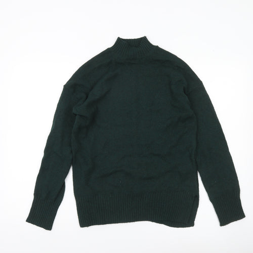Nobody's Child Women's Green XS Mock Neck Knit Jumper