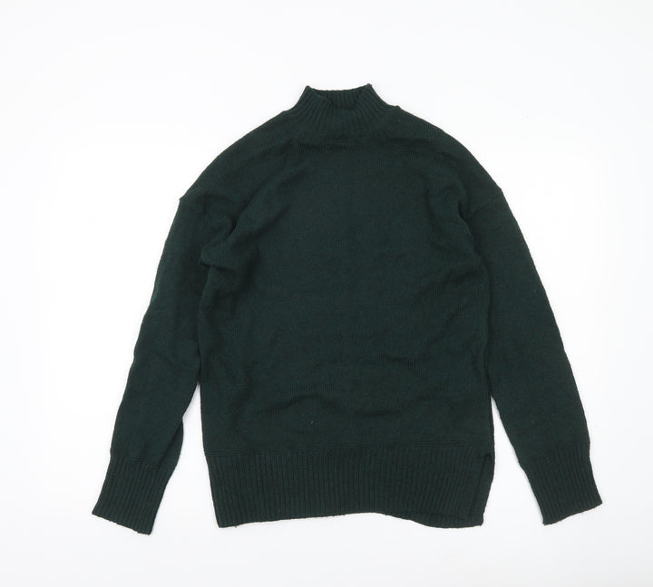 Nobody's Child Women's Green XS Mock Neck Knit Jumper