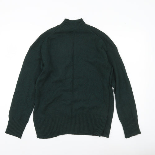 Nobody's Child Women's Green XS Mock Neck Knit Jumper