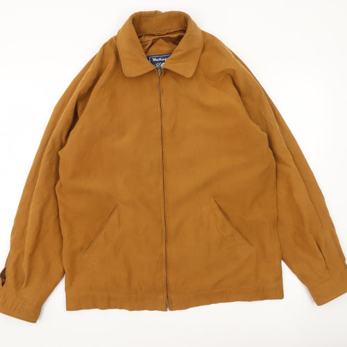 Weatherguard Men's Brown Polyester Nylon Zip Jacket Size S