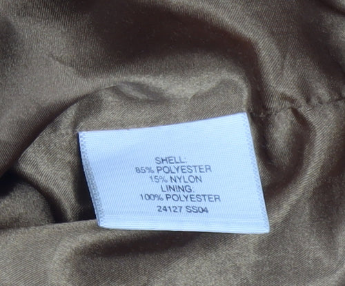 Weatherguard Men's Brown Polyester Nylon Zip Jacket Size S
