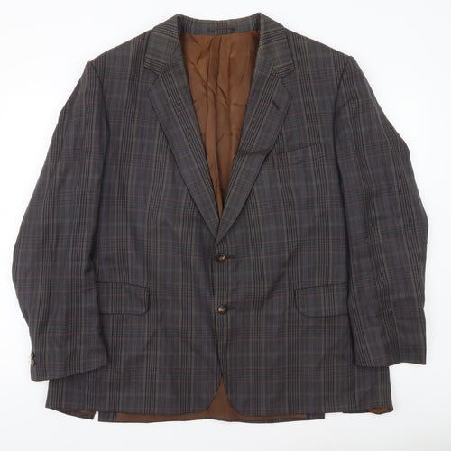 Magee Men’s Plaid Wool Blazer Jacket 40S Notch Lapel