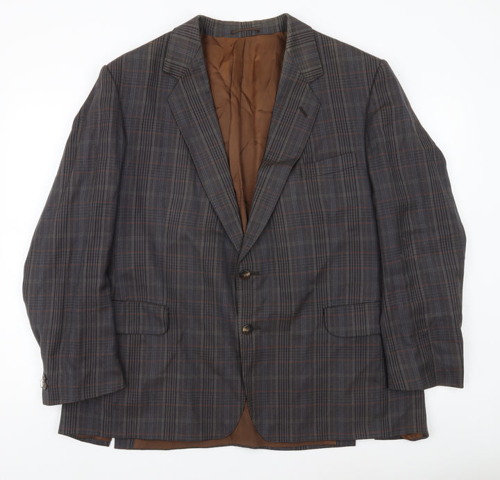Magee Men’s Plaid Wool Blazer Jacket 40S Notch Lapel