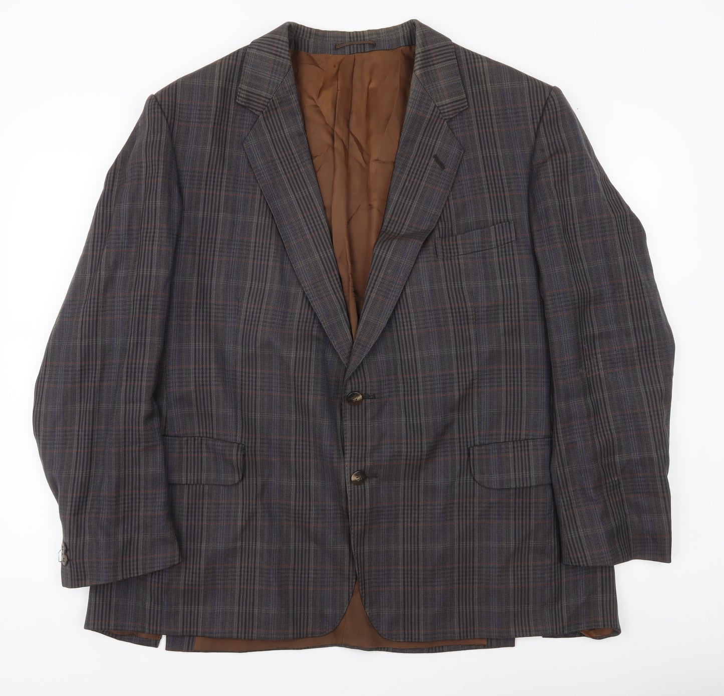 Magee Men’s Plaid Wool Blazer Jacket 40S Notch Lapel