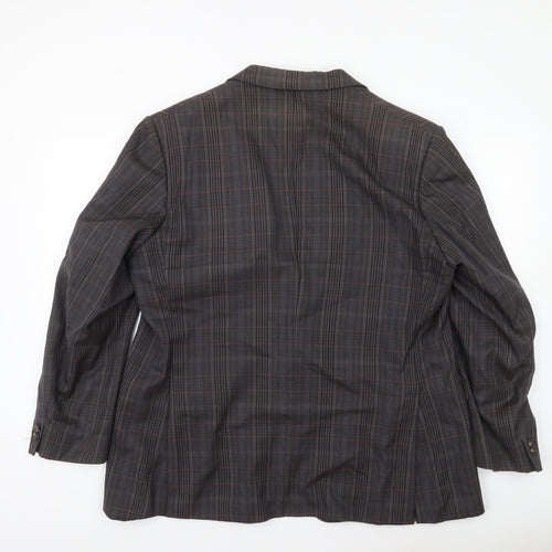 Magee Men’s Plaid Wool Blazer Jacket 40S Notch Lapel