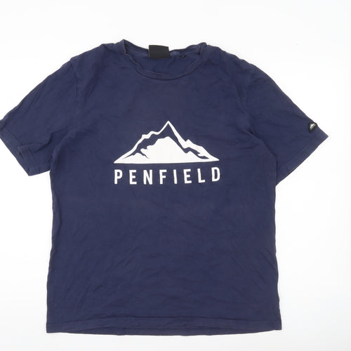 Penfield Men's Blue Graphic Logo T-Shirt Size M Regular Fit