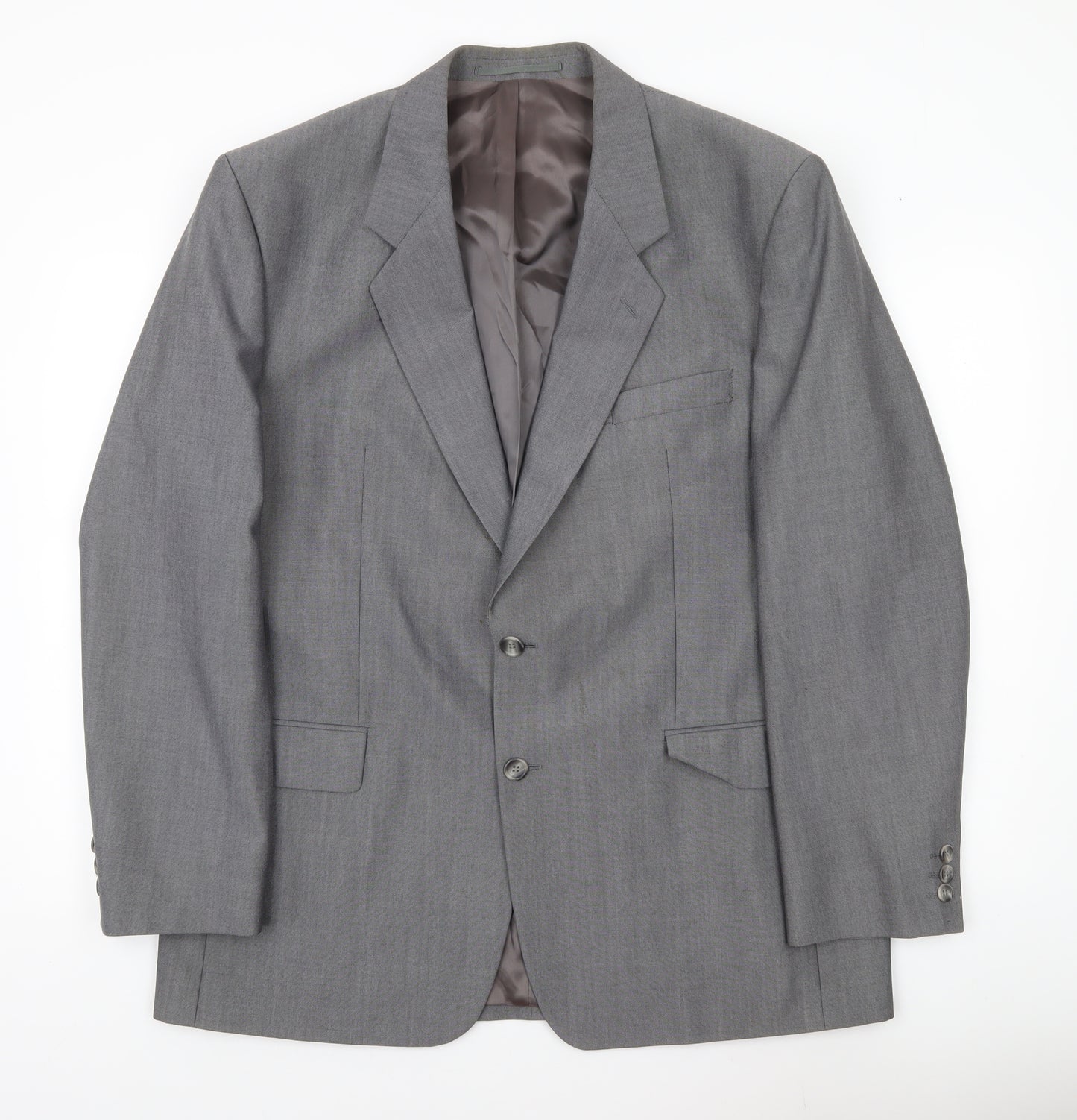 Varteks Men’s Grey Wool Blend Blazer Jacket Size 44 Regular