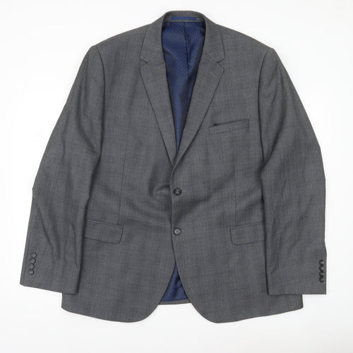 Tailor & Cutter Men’s Grey 46R Notch Lapel Suit Jacket