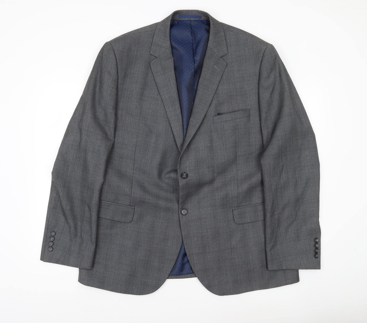 Tailor & Cutter Men’s Grey 46R Notch Lapel Suit Jacket