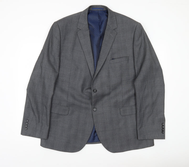 Tailor & Cutter Men’s Grey 46R Notch Lapel Suit Jacket