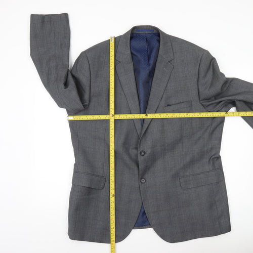 Tailor & Cutter Men’s Grey 46R Notch Lapel Suit Jacket