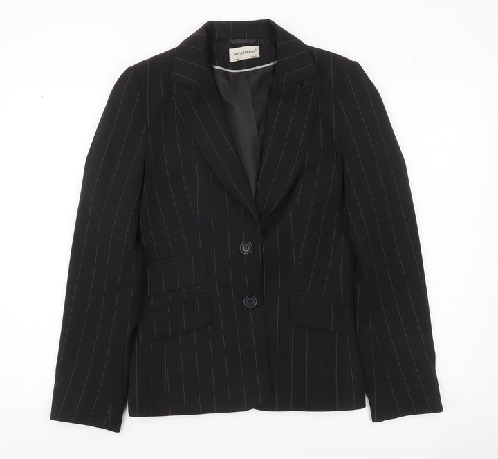 Atmosphere Womens Black Pinstripe Suit Jacket UK 10 Regular Fit