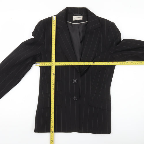 Atmosphere Womens Black Pinstripe Suit Jacket UK 10 Regular Fit