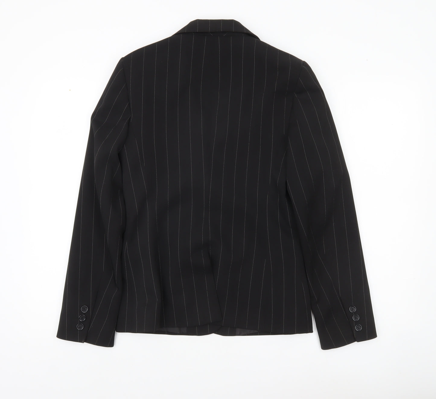 Atmosphere Womens Black Pinstripe Suit Jacket UK 10 Regular Fit