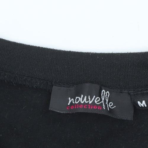 Nouvelle Collection Womens Black Christmas Reindeer Sweatshirt M