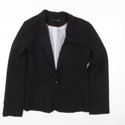 Atmosphere Women Black Size 10 Blazer Jacket Single Breasted Workwear