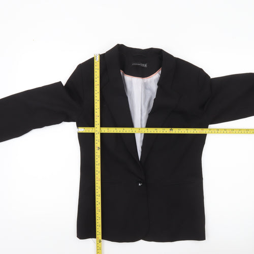 Atmosphere Women Black Size 10 Blazer Jacket Single Breasted Workwear
