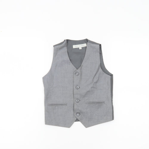 Paisley of London Boys Grey 6 Years Suit Waistcoat Formal Wedding