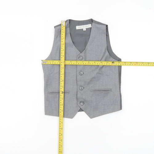 Paisley of London Boys Grey 6 Years Suit Waistcoat Formal Wedding