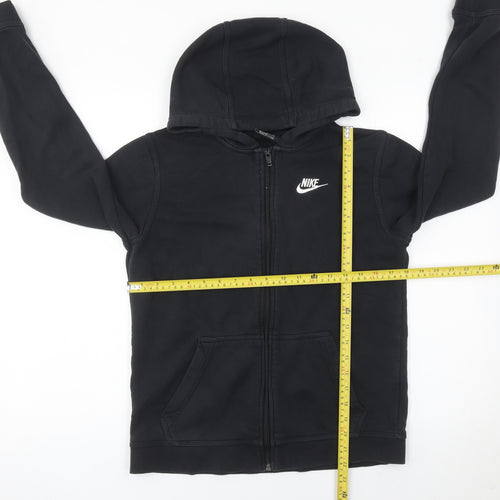 Nike Boys Black XL Full Zip Hoodie Sweatshirt Fleece Pockets