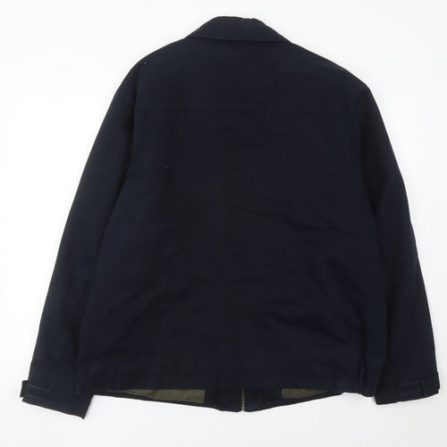 Debenhams Men’s Blue Cotton Jacket L 43in Full Zip Casual