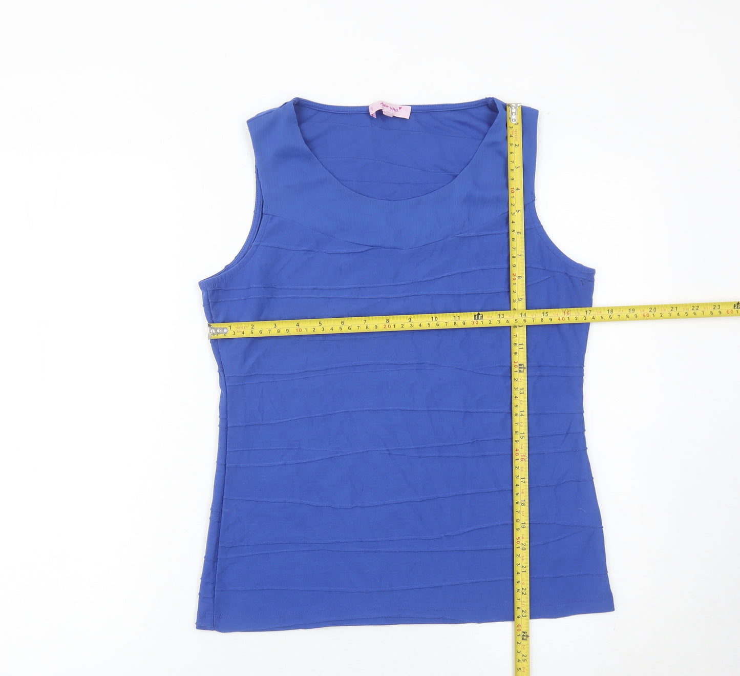 Marks and Spencer Per Una Women’s Blue Size 12 Scoop Neck Sleeveless Tank