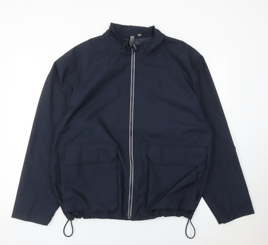 Sonneti Men’s Blue Polyester Full Zip Casual Jacket Size L