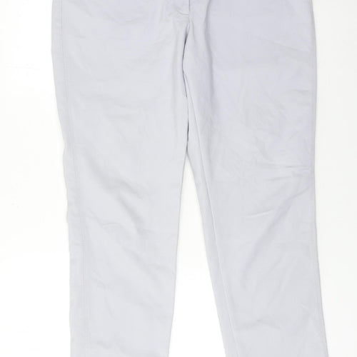 White House Black Market Women’s Grey Slim Ankle Trousers Size 12