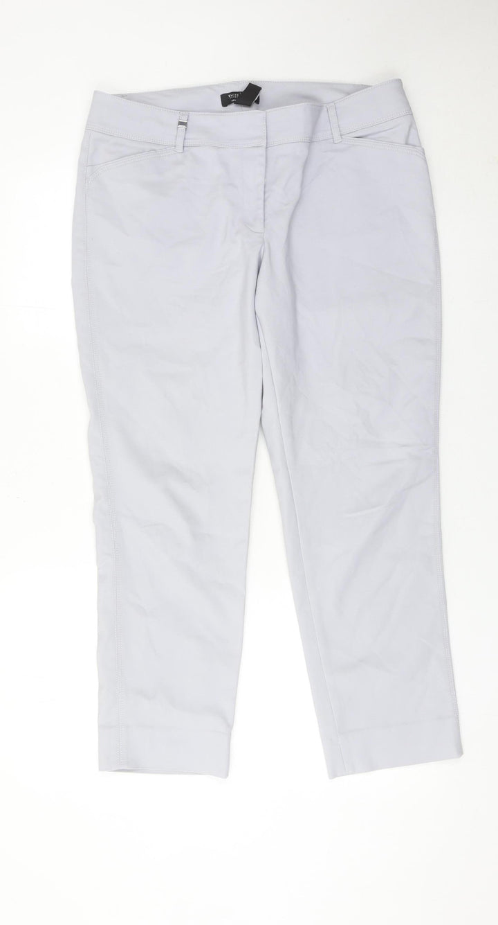 White House Black Market Women’s Grey Slim Ankle Trousers Size 12