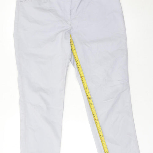 White House Black Market Women’s Grey Slim Ankle Trousers Size 12