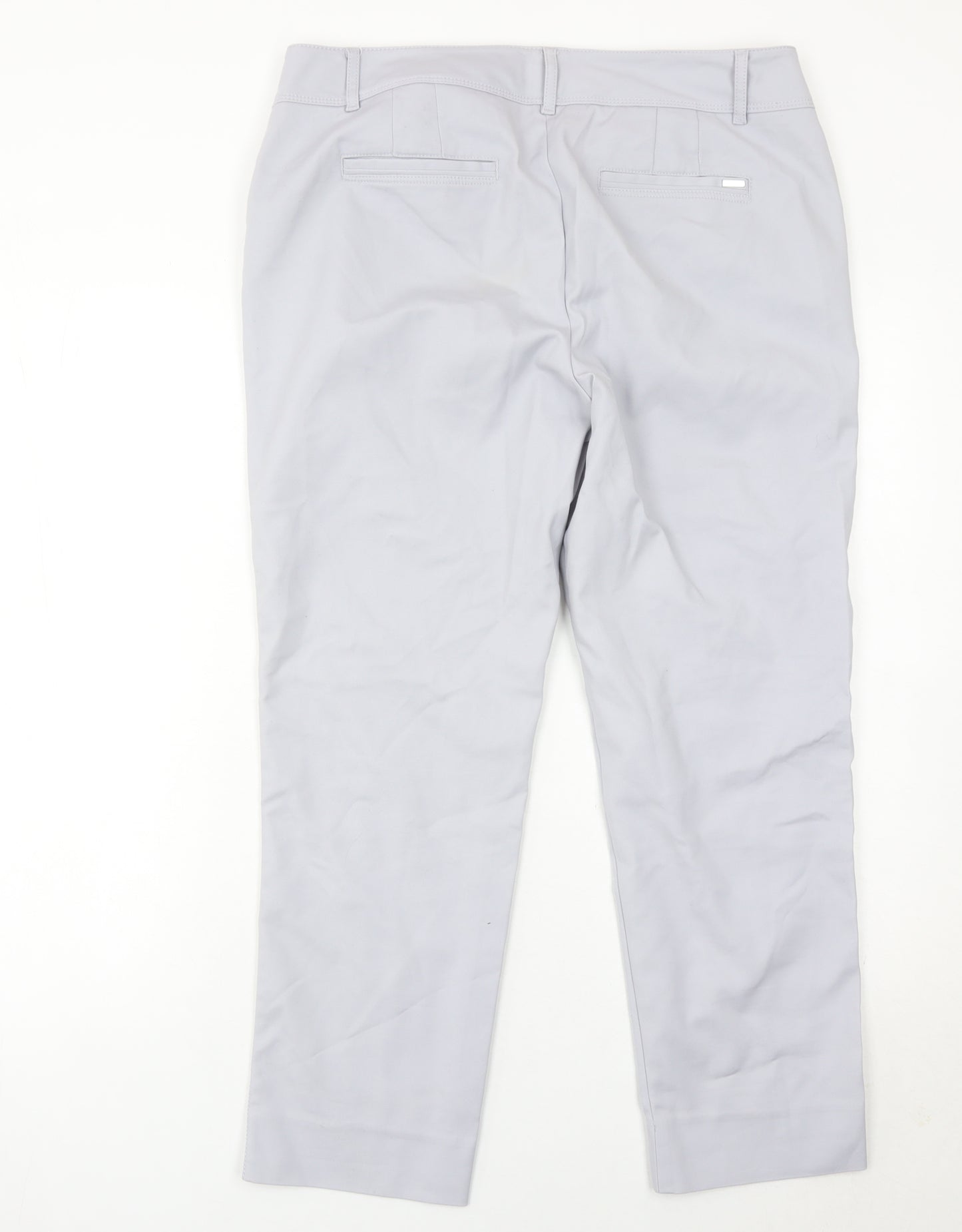 White House Black Market Women’s Grey Slim Ankle Trousers Size 12