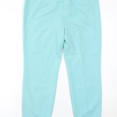 Matalan Women Blue Slim Fit Stretch Trousers UK 12 Regular
