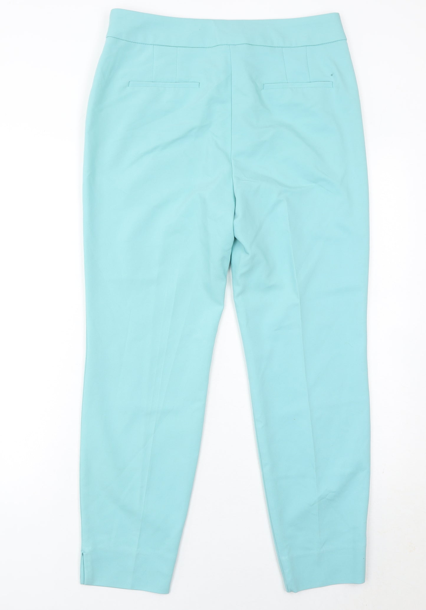 Matalan Women Blue Slim Fit Stretch Trousers UK 12 Regular