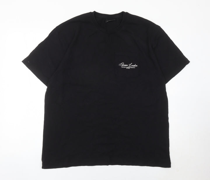 Closure LDN Men's Black XL Short Sleeve Cotton Crew Neck T-Shirt