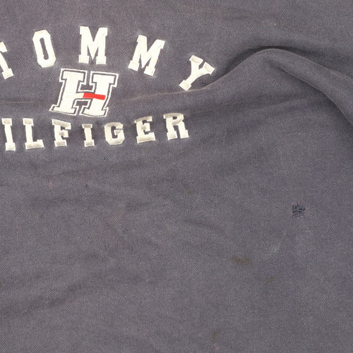 Tommy Hilfiger Men’s Blue XL Pullover Sweatshirt Logo Crew Neck