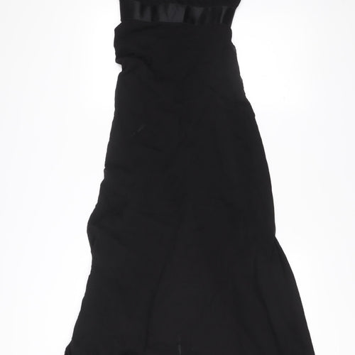 Ever Pretty Women’s Black Size 6 Maxi Evening Dress V-Neck Flutter Sleeve
