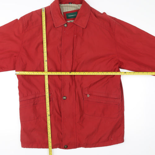 Dannimac Men’s Red Rain Coat Jacket M Regular Fit Mid-Length
