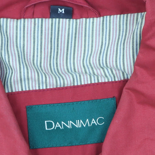 Dannimac Men’s Red Rain Coat Jacket M Regular Fit Mid-Length